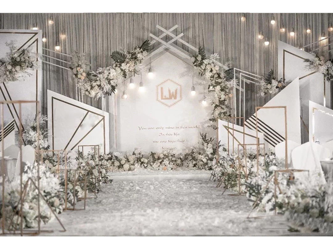 【笙瑟婚礼】白绿色小清新简约大→纯