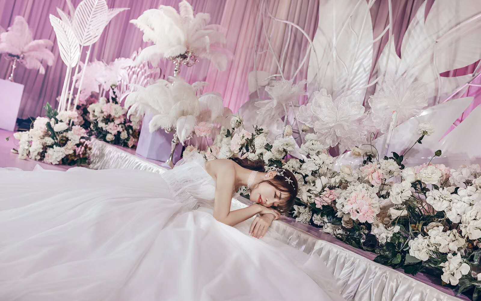 铂斐/大气主纱甜美出门纱真实客片