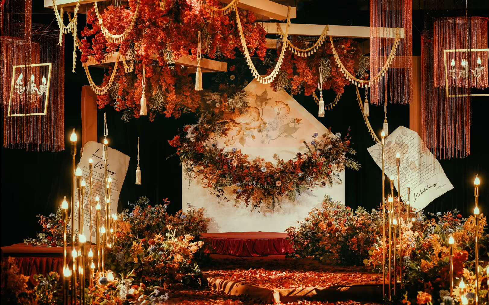 【大雅婚礼】一封情书-复古红婚礼