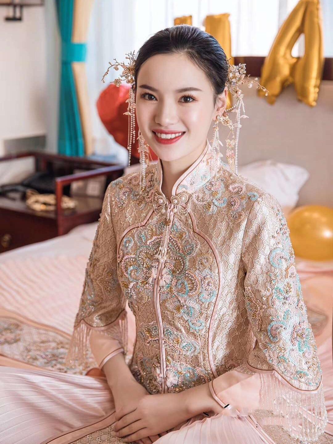 廊坊万达WANSA新中式粉色秀禾套餐