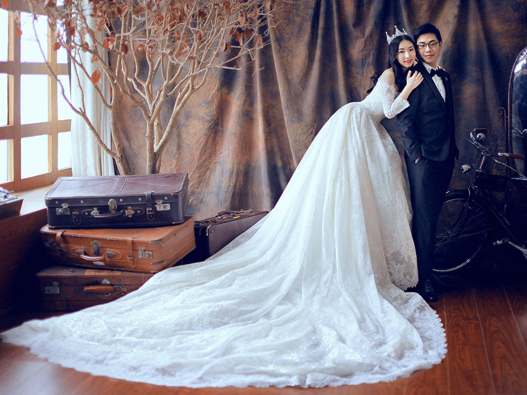 【超值全套】中式+仪式主纱+敬酒服+伴娘服