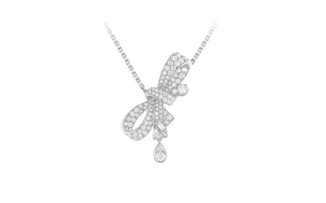 英皇珠宝 Love Knot  18K金钻石项链