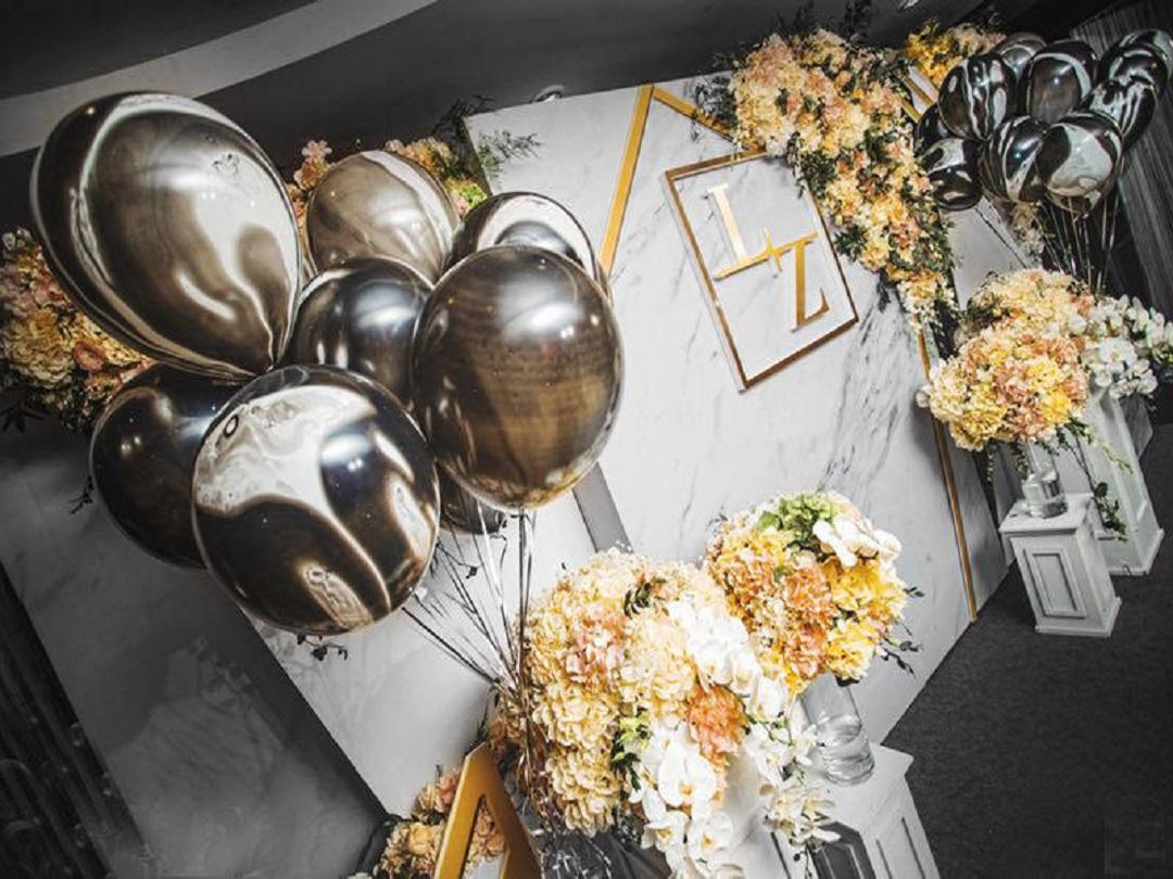 简约暖色小清新大理石纹婚礼