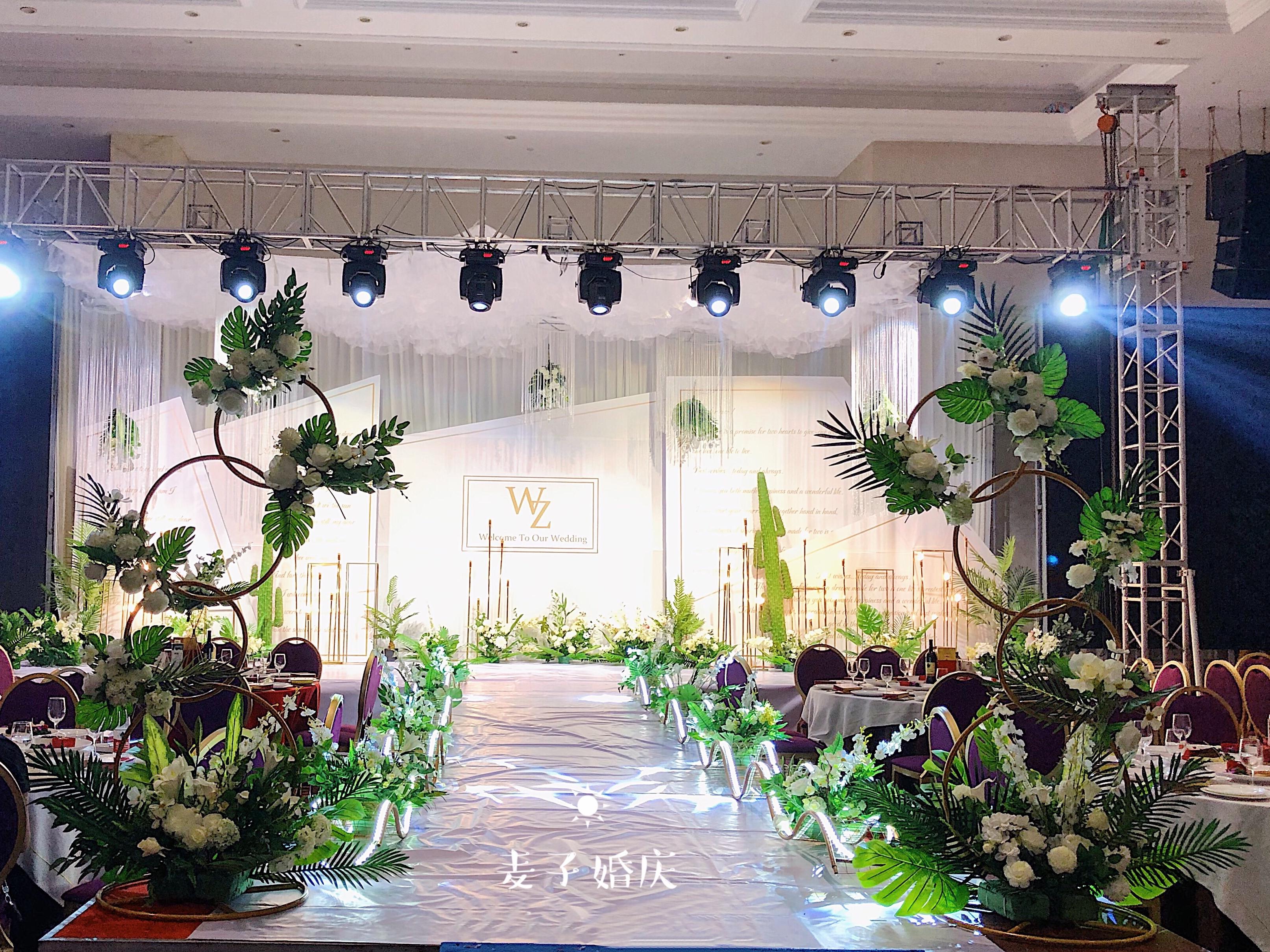 【麦子婚礼】热带森系白绿小清新款