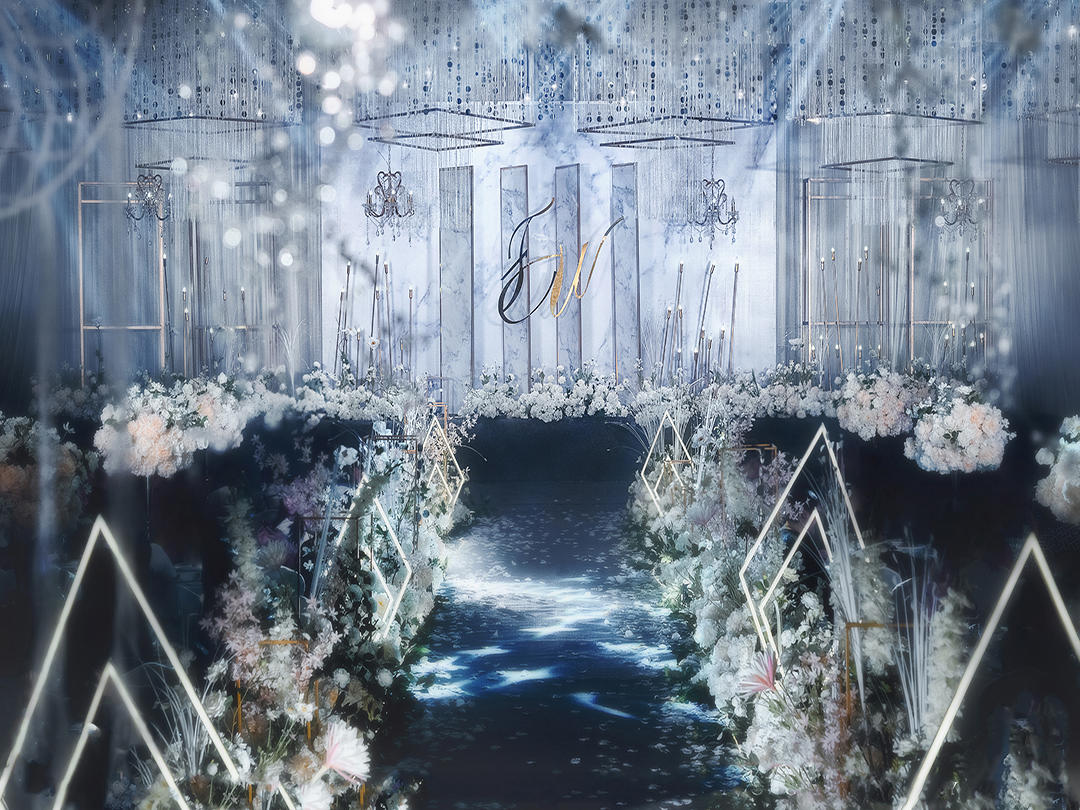 【美若丹尔】大理石白灰系列婚礼