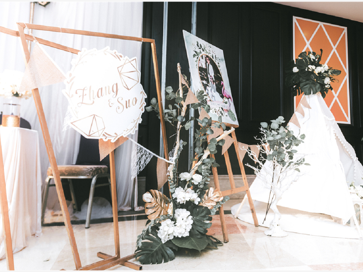 清新通透白绿婚礼   轻复古的小唯美