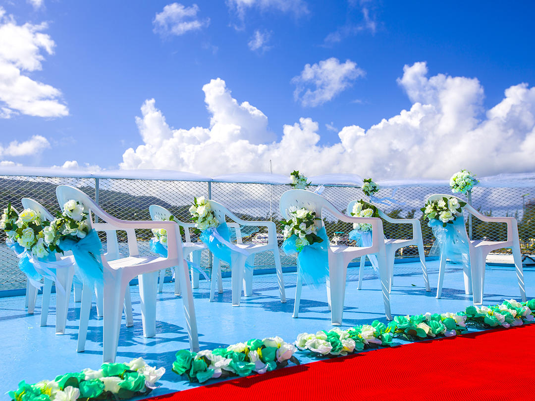 【朵美国际海外婚礼】塞班游艇婚礼