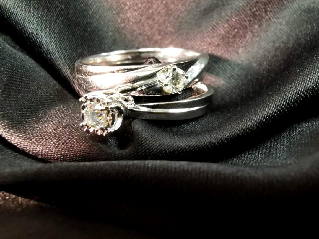 18K白金时尚男款结婚婚戒