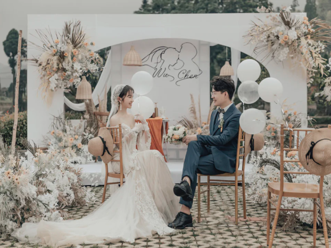 【喜时】简约文艺复古风户外婚礼 草坪婚礼小清新