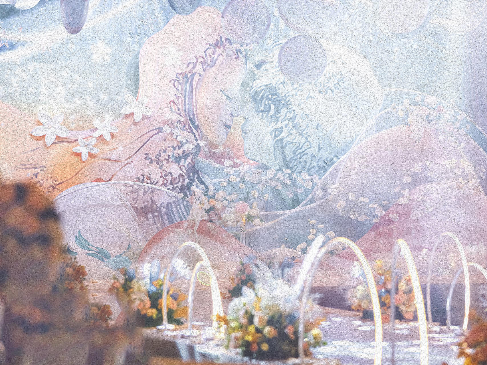 蓝色海洋中的吻  预算内的精致婚礼