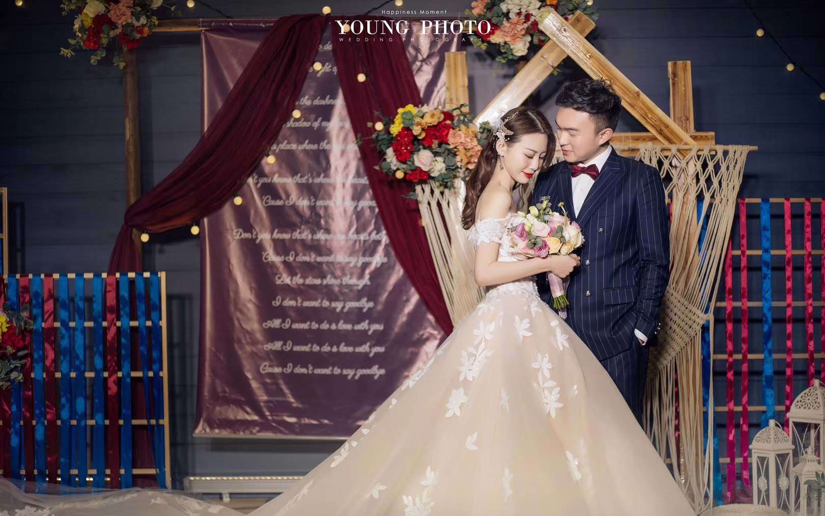 #撞色婚礼#美式田园风格