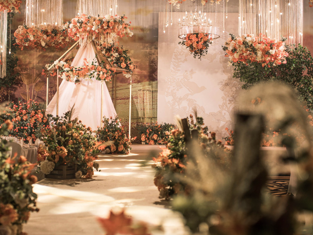 爱悦婚礼作品 秋色 田园风