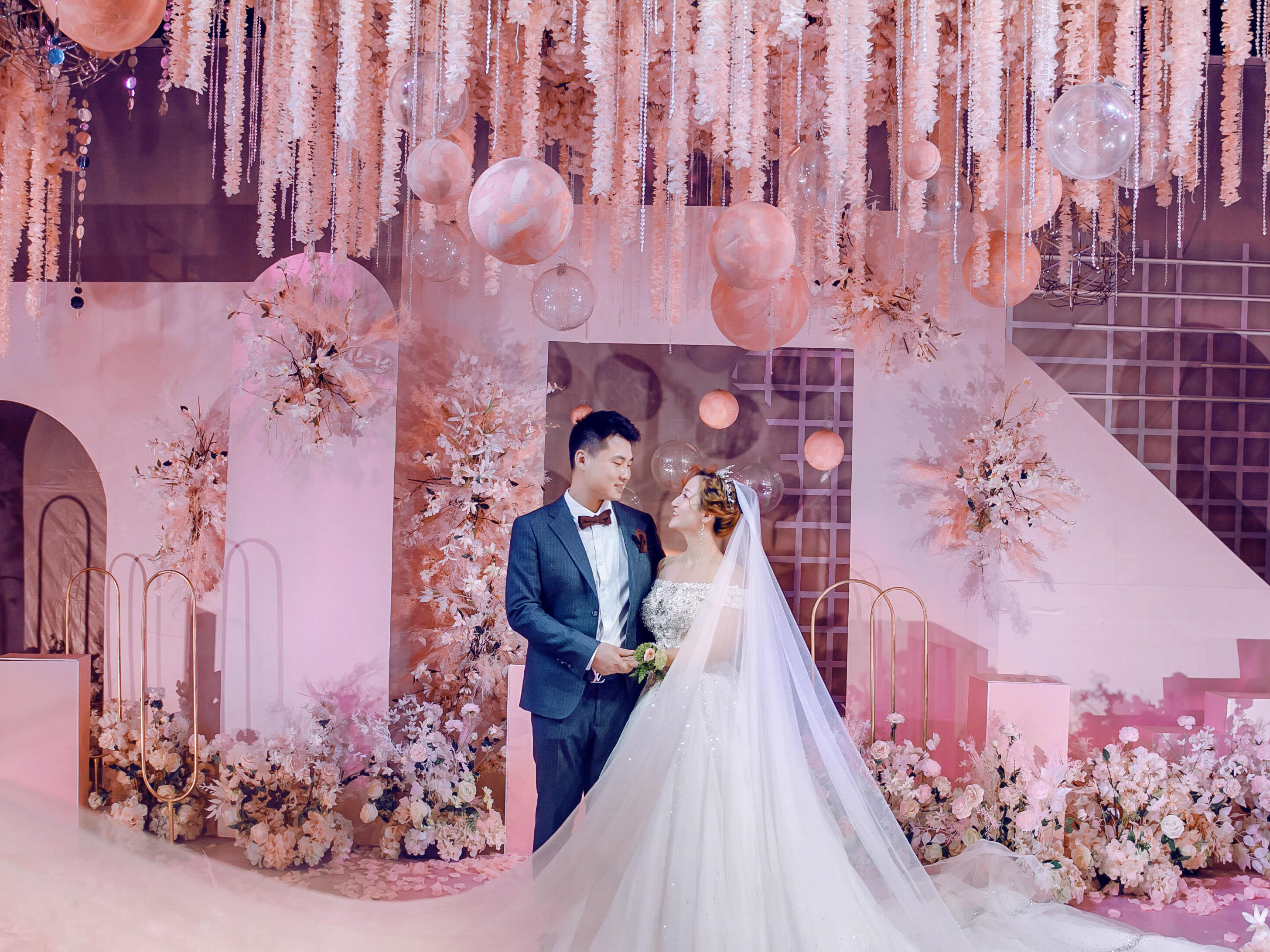 【玖约婚礼定制】厂房改造粉色～几何风