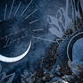 月畔星河 深海蓝色系月亮主题梦幻仪式区吊顶