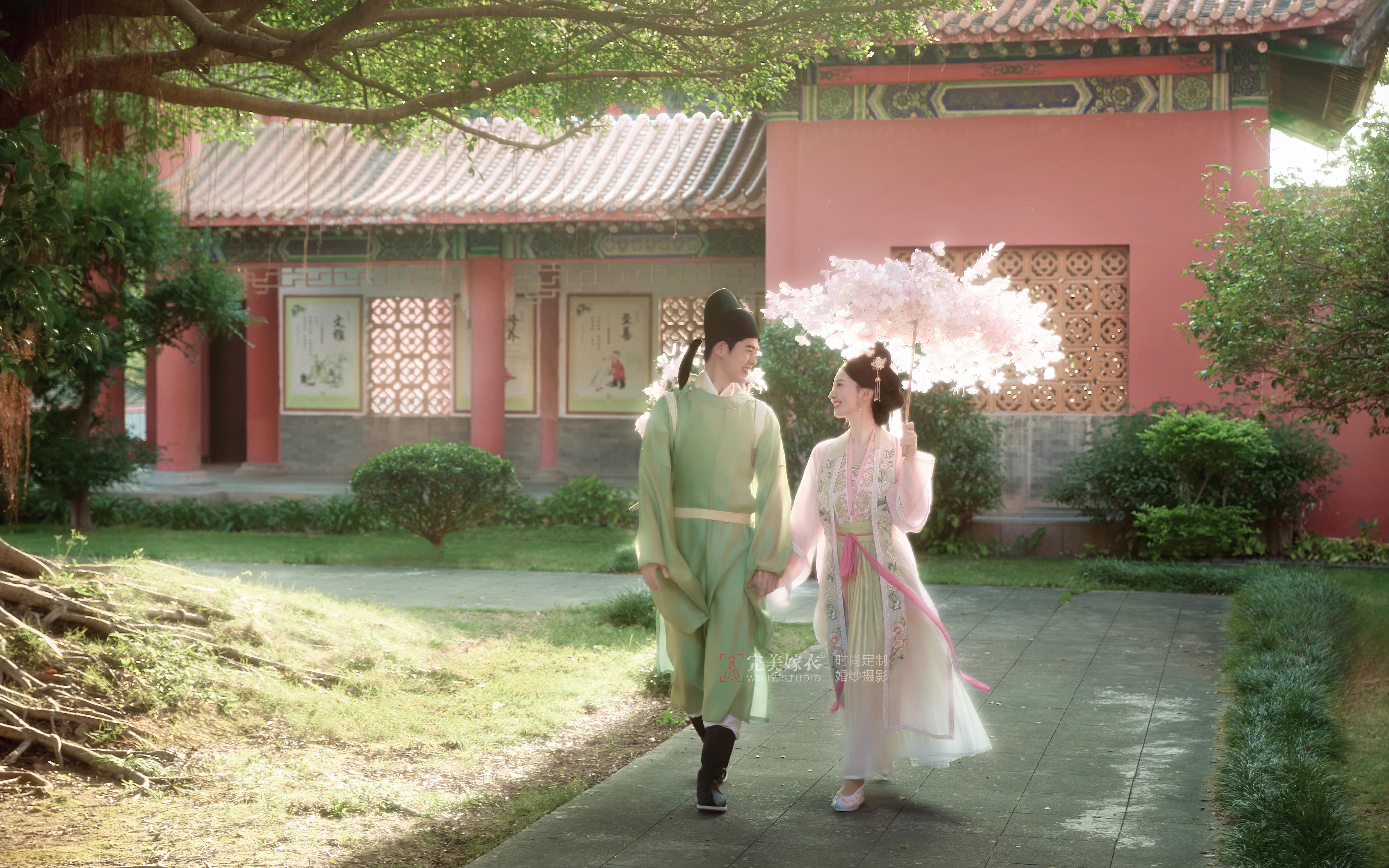 【轻汉服】汉服婚纱照CP太好磕了😍清新甜蜜~