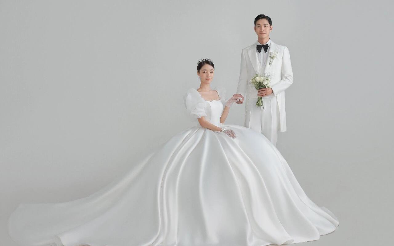 今日系甜美系小姐姐🥰高定纯白主纱婚纱照 拍婚纱