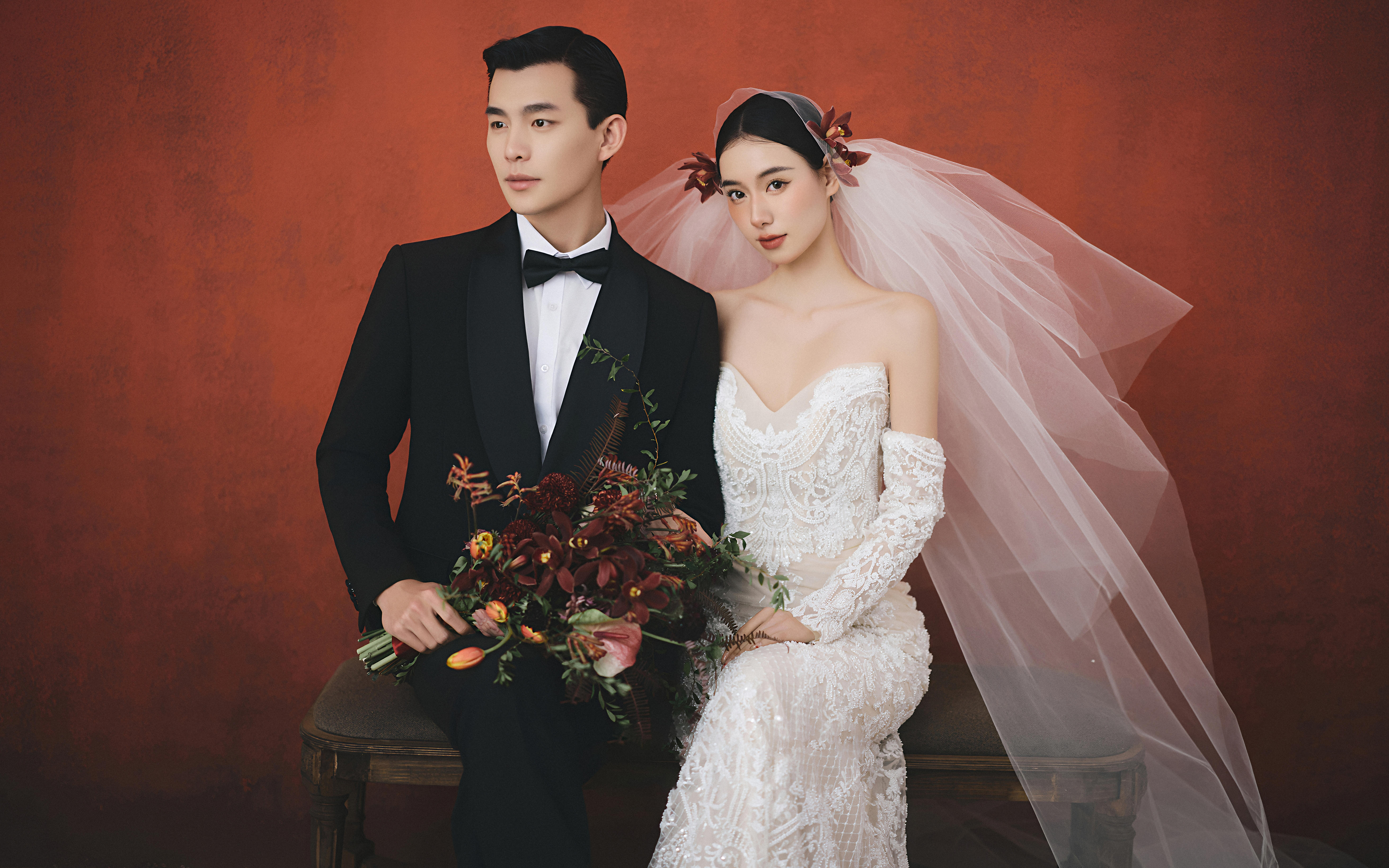 坠入复古油画里的浪漫丨婚纱照新体验❤️