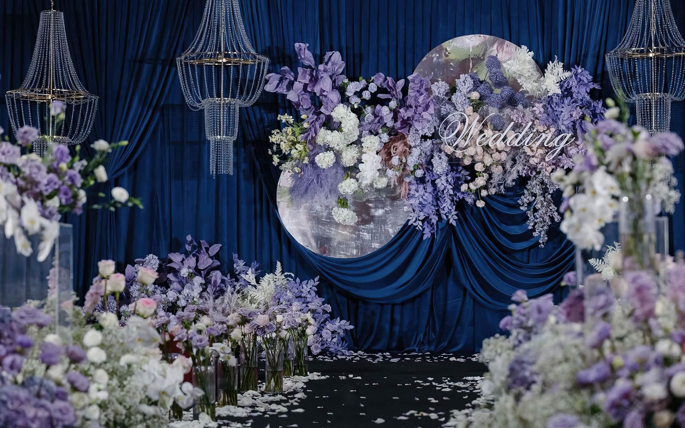 【金铂爵】蓝紫色小众篷房婚礼