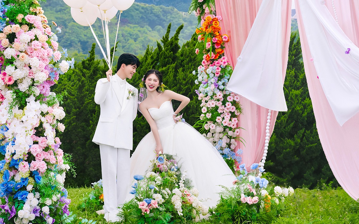 实现童话公主风❤甜妹不能错过的婚纱照