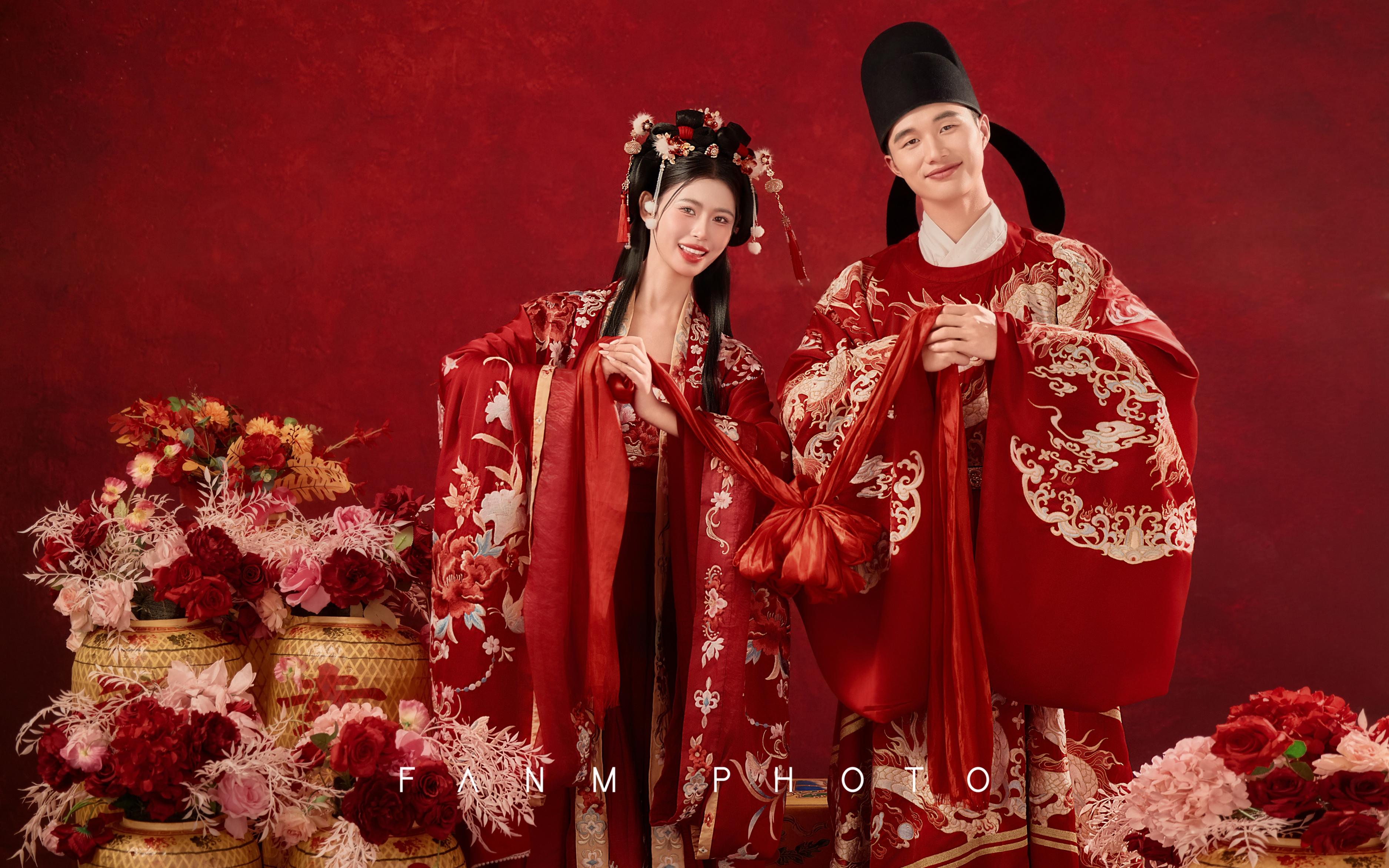 秒出片｜正紅國潮喜嫁風(fēng)｜拍出喜慶又年輕的漢服婚照