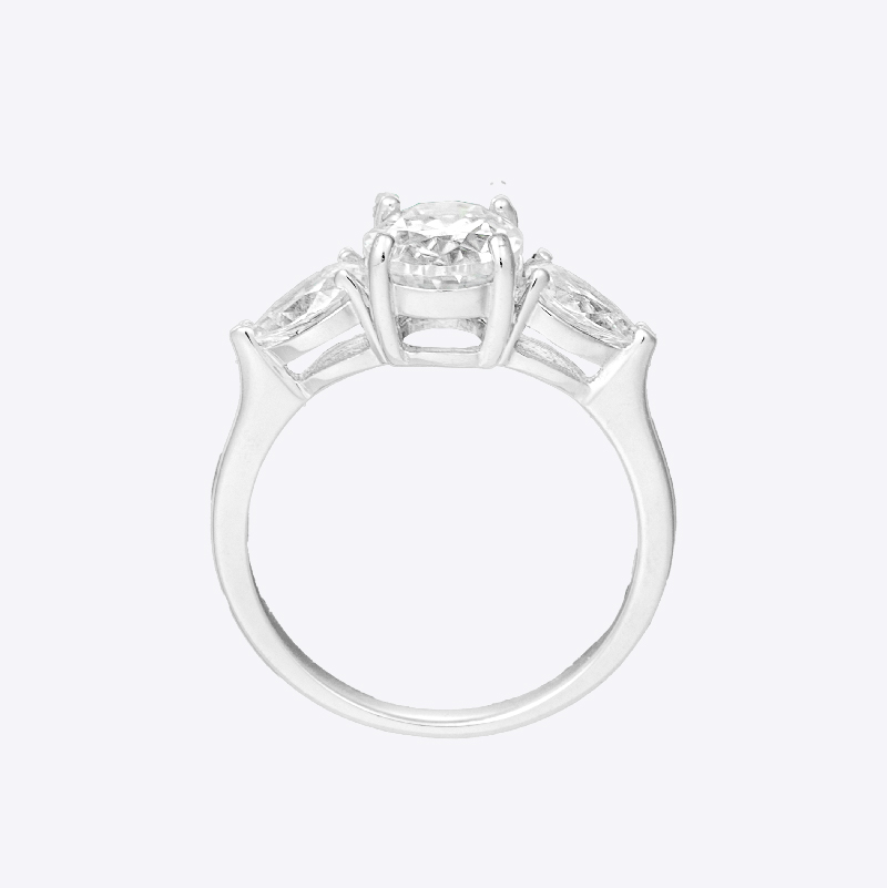 SHINEKEY 光钥 Trinity叁生IV PT950钻戒 精选D色克拉钻