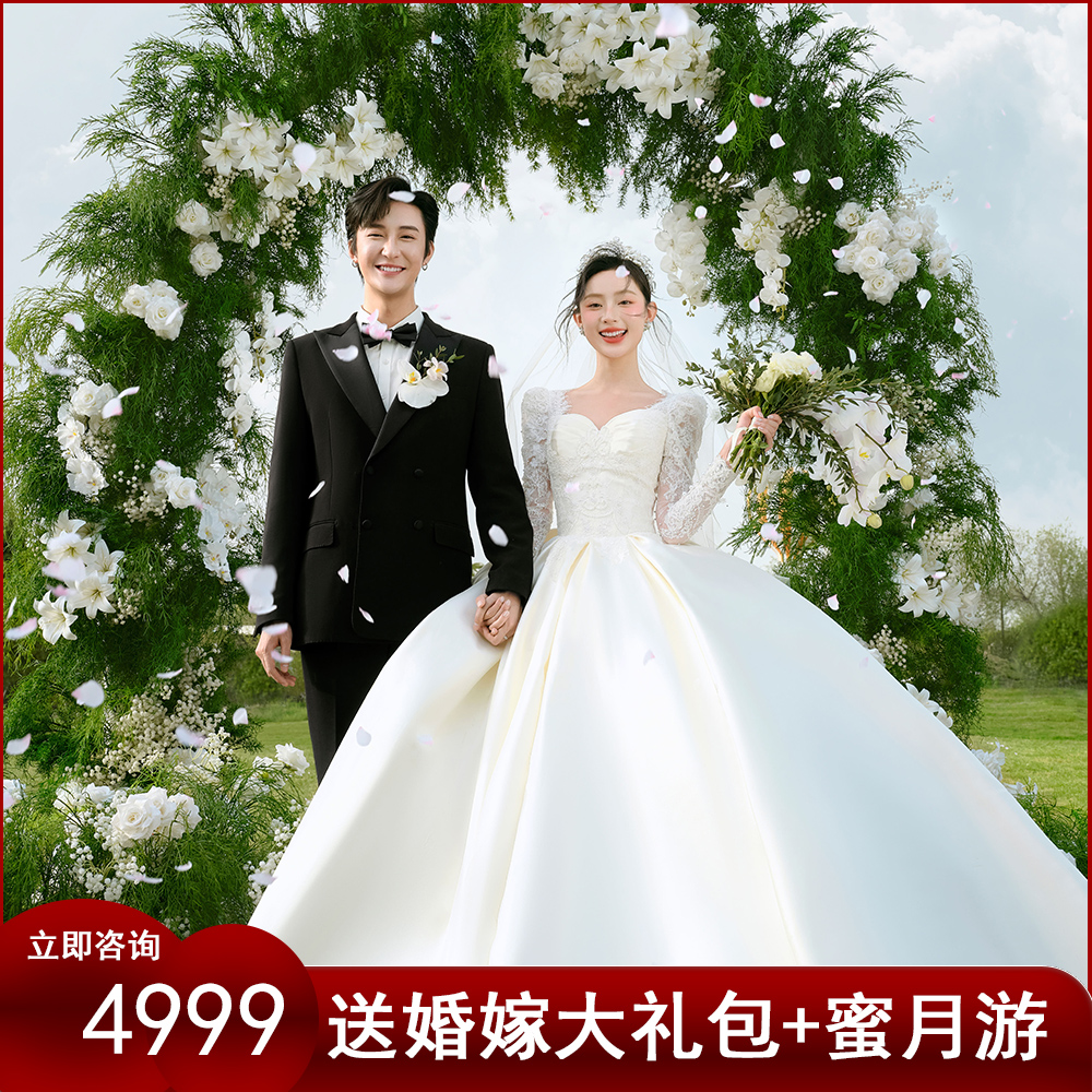 【店长推荐】明媚森系婚纱照+场景升级+内外景