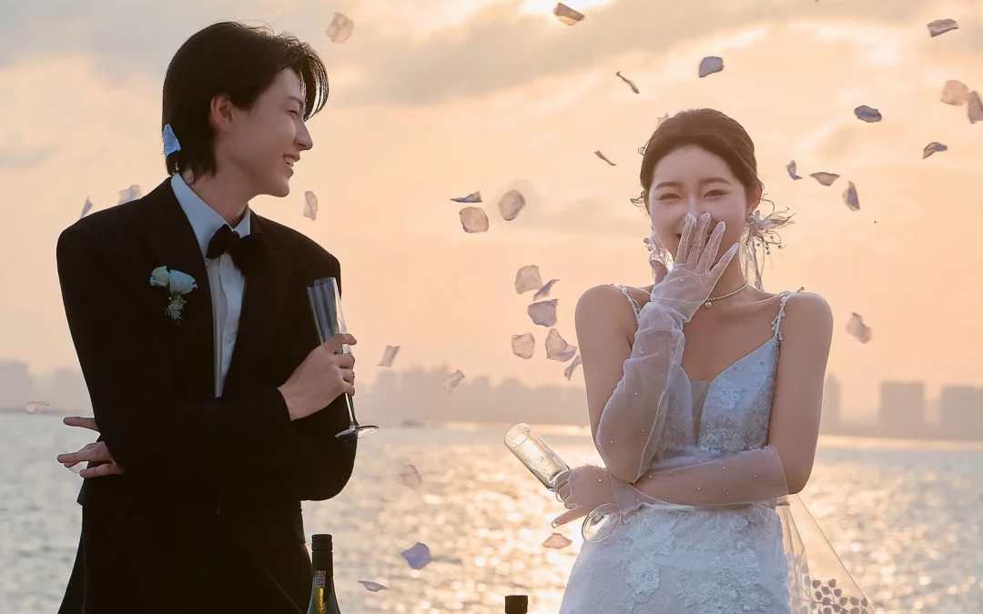 三亞礁石婚紗照??不小心拍成了大片