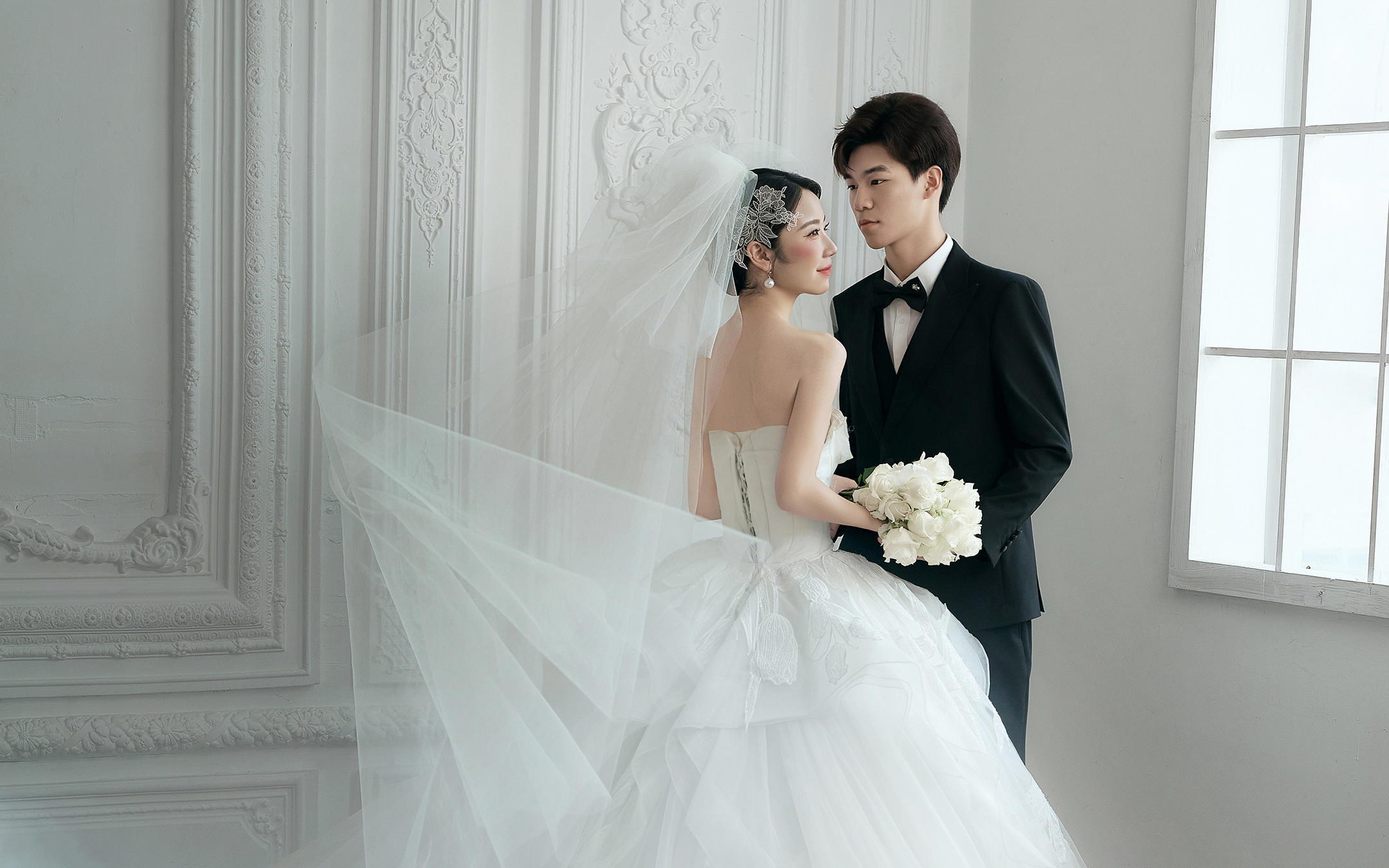 轻奢仪式感主纱～驻马店室内高级感婚纱照✨