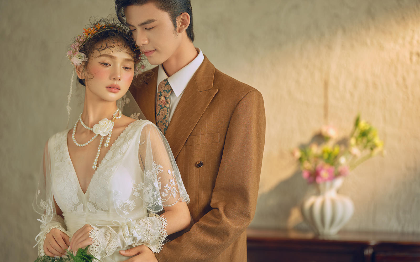 复古婚纱照｜氛围感拿捏💐