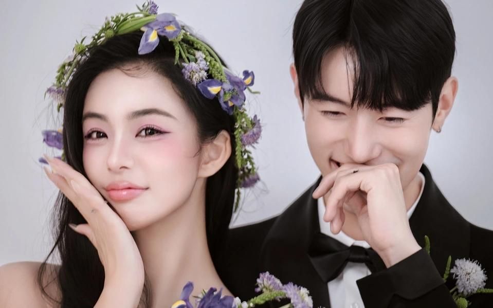 一眼心动的少女韩系光影婚纱照💗高级温柔