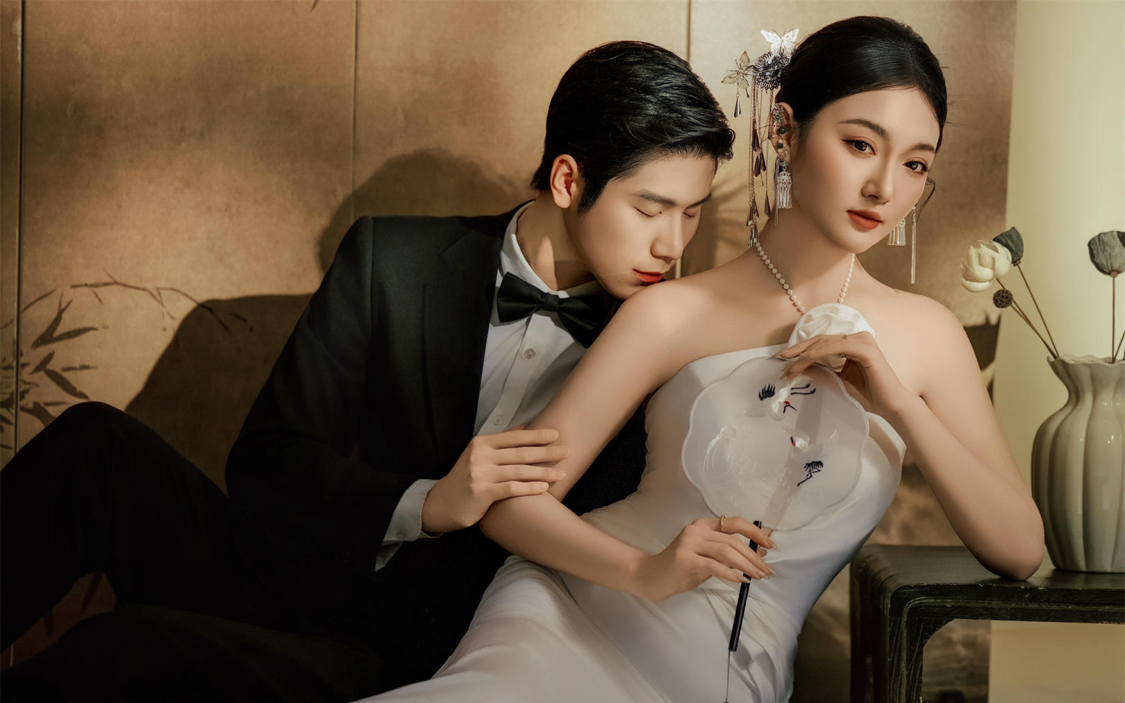 小众新中式光影婚纱照
