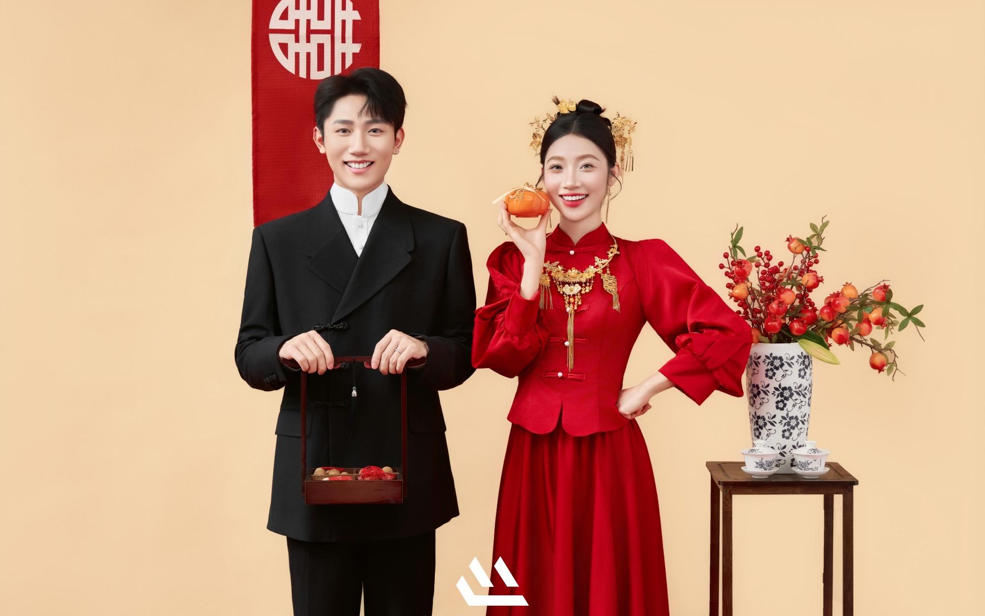 更适合中国❤ 宝宝的喜嫁婚纱照❤全家都在嗑