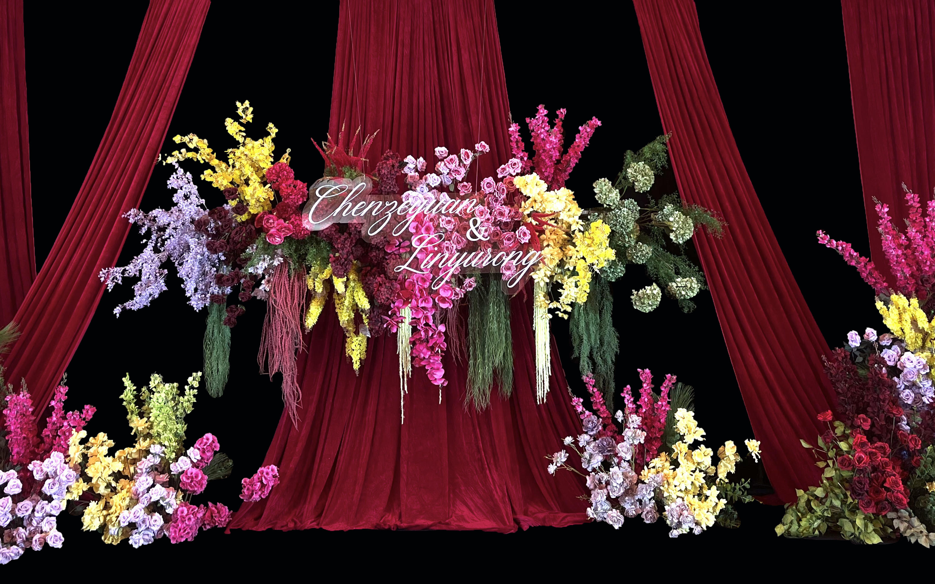 小预算搭棚舞台布置 农村婚礼布置