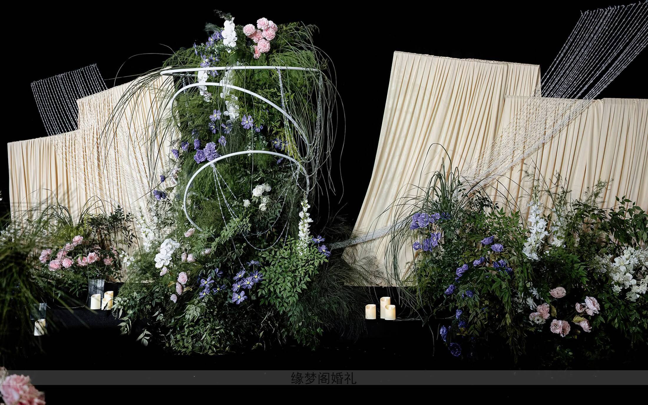 【緣夢閣】野生感香檳色布幔婚禮