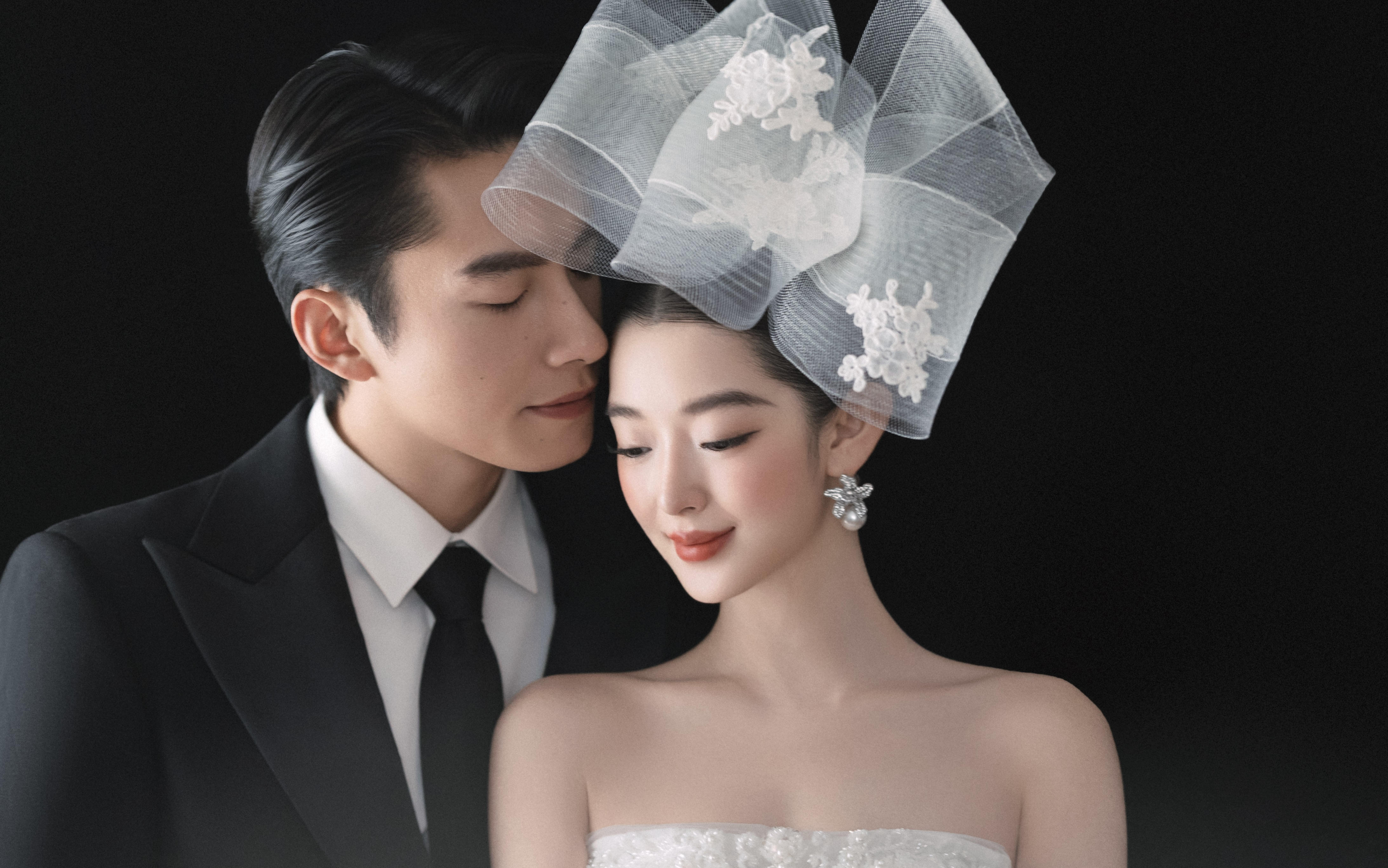 法式复古×极简风，氛围感婚纱照天花板