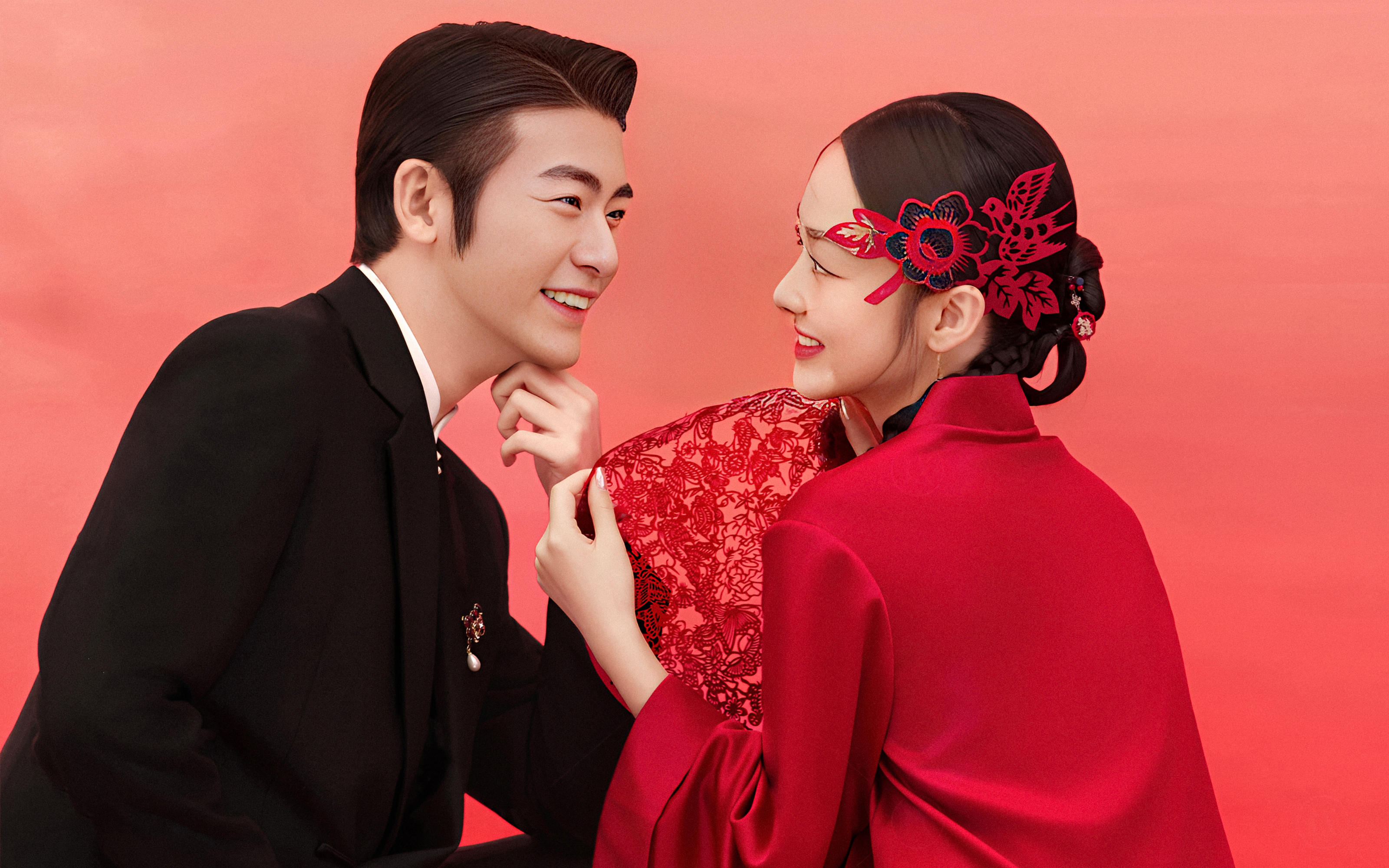 新中式喜嫁婚纱照氛围感拉满