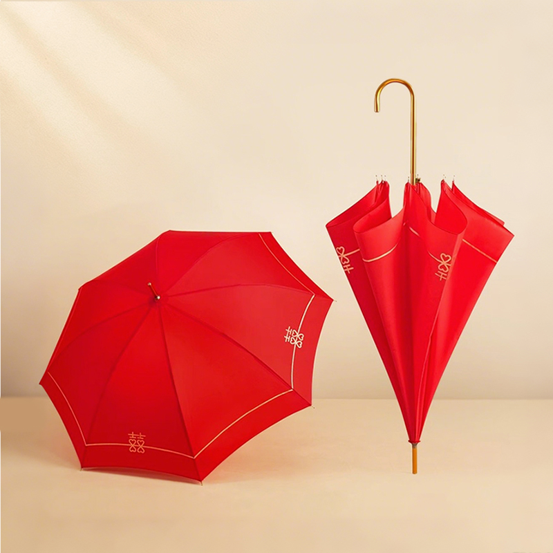 駱易家 結婚紅傘陪嫁喜傘紅雨傘