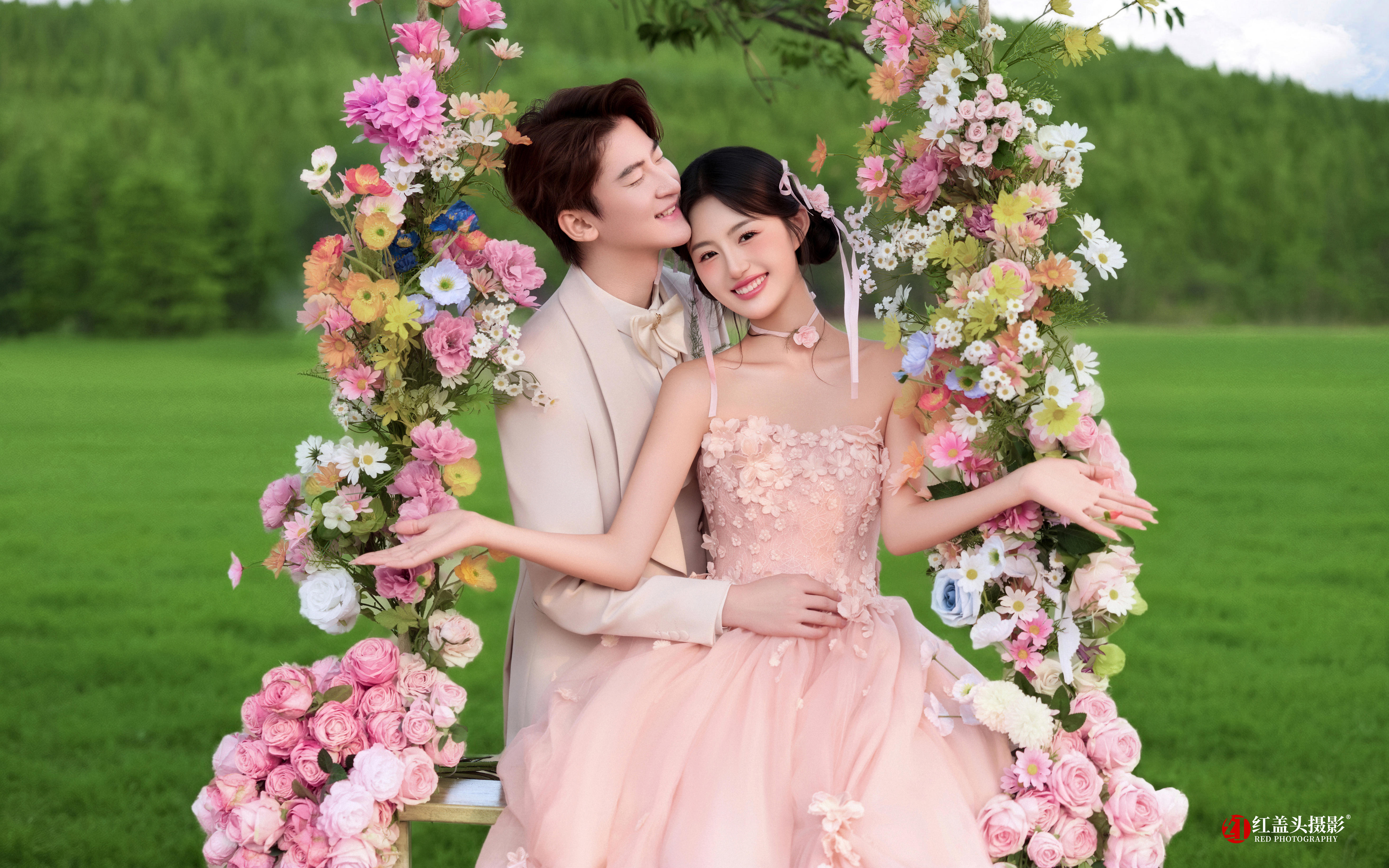 替姐妹試過！粉色花神與秋千簡直神搭配