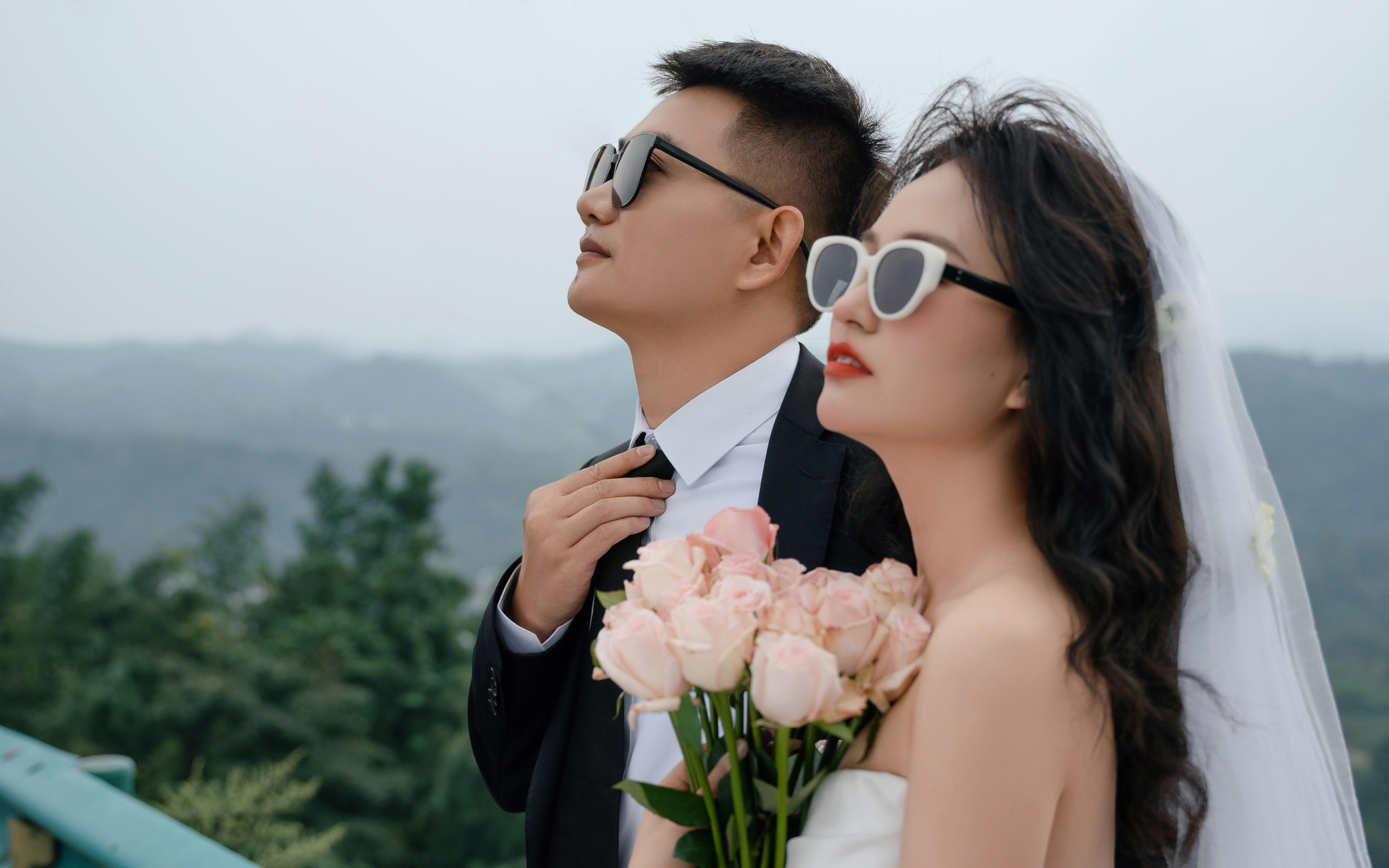 充滿自由力的婚紗照