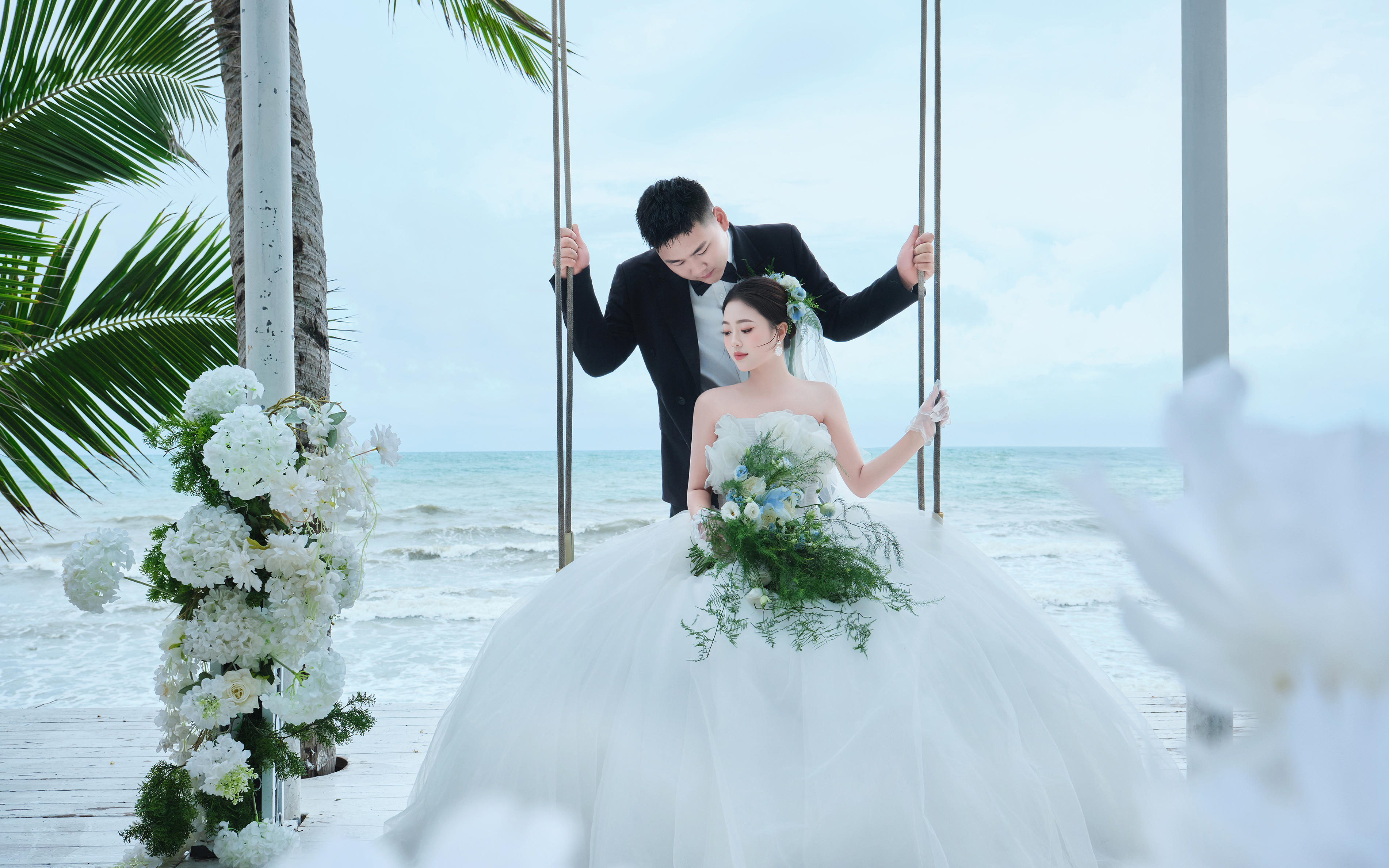  大海說我們的婚紗照甜度超標啦