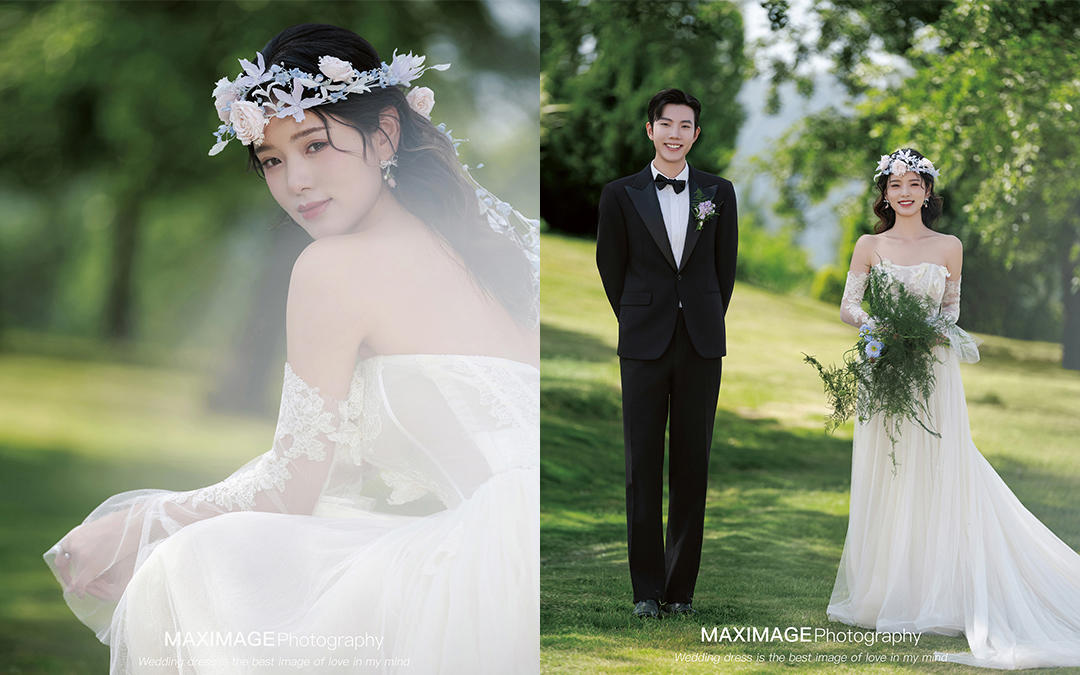 【大象映画】美到心坎里的氛围感森系草坪婚纱照🍃