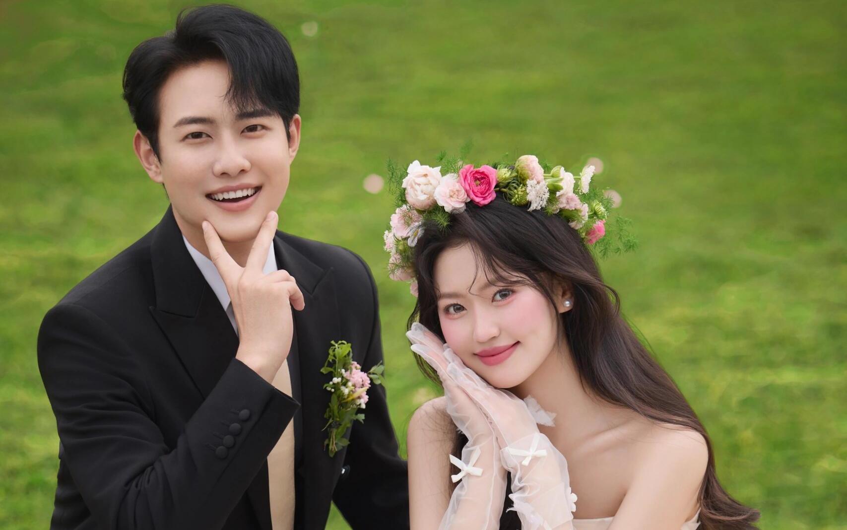 【草坪婚紗照拍出了迪士尼在逃公主感】