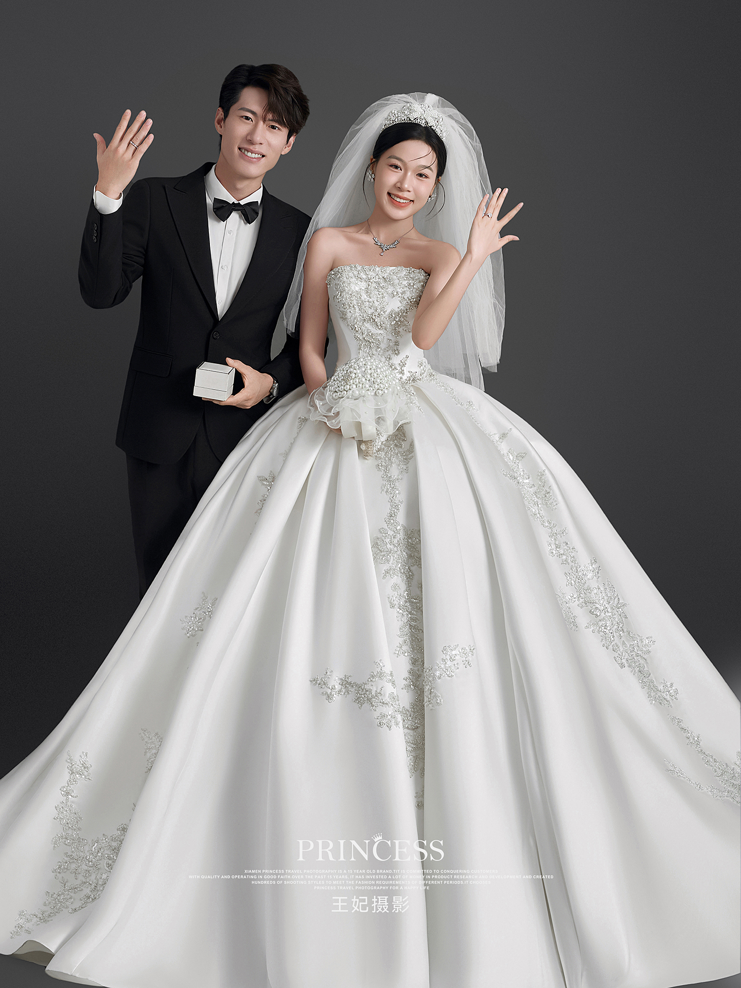 怒推！极简主纱婚纱照每帧都是优雅大片