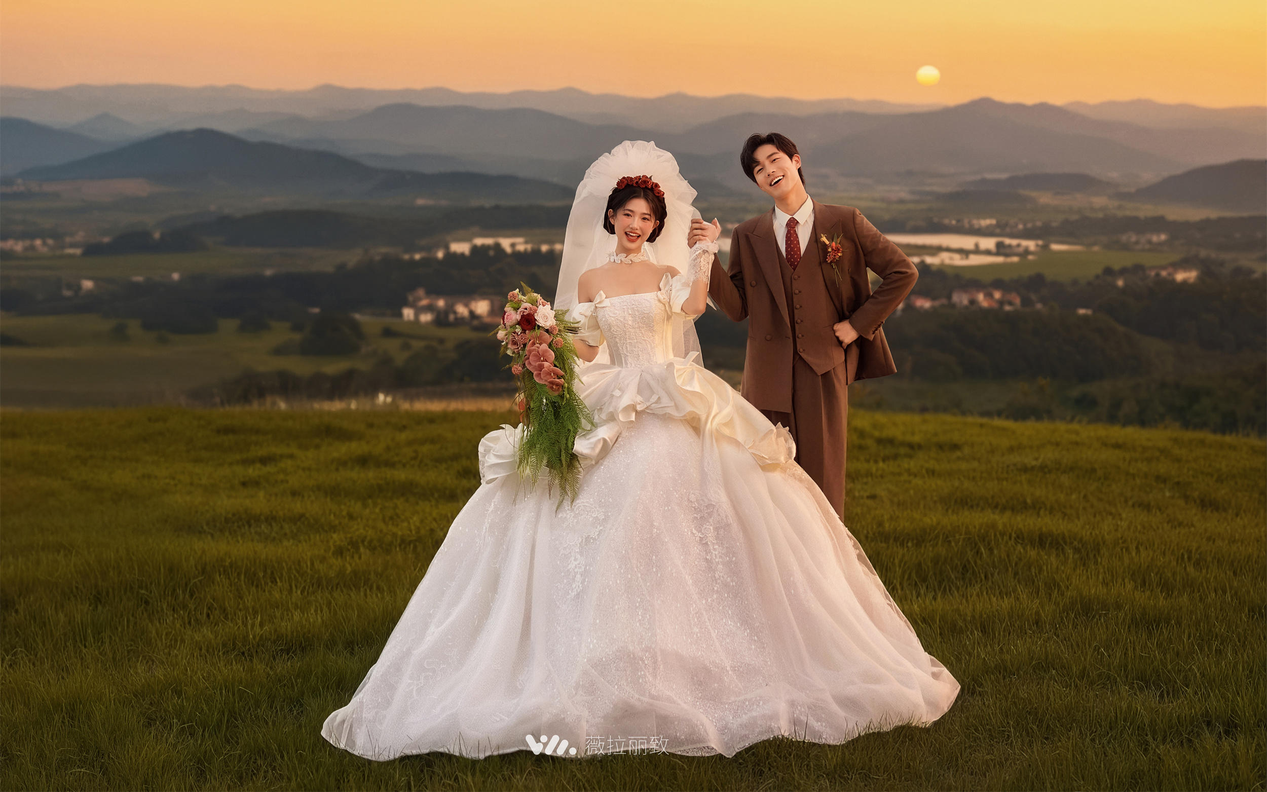 “日落归于山海，山海藏于浪漫”夕阳婚纱照