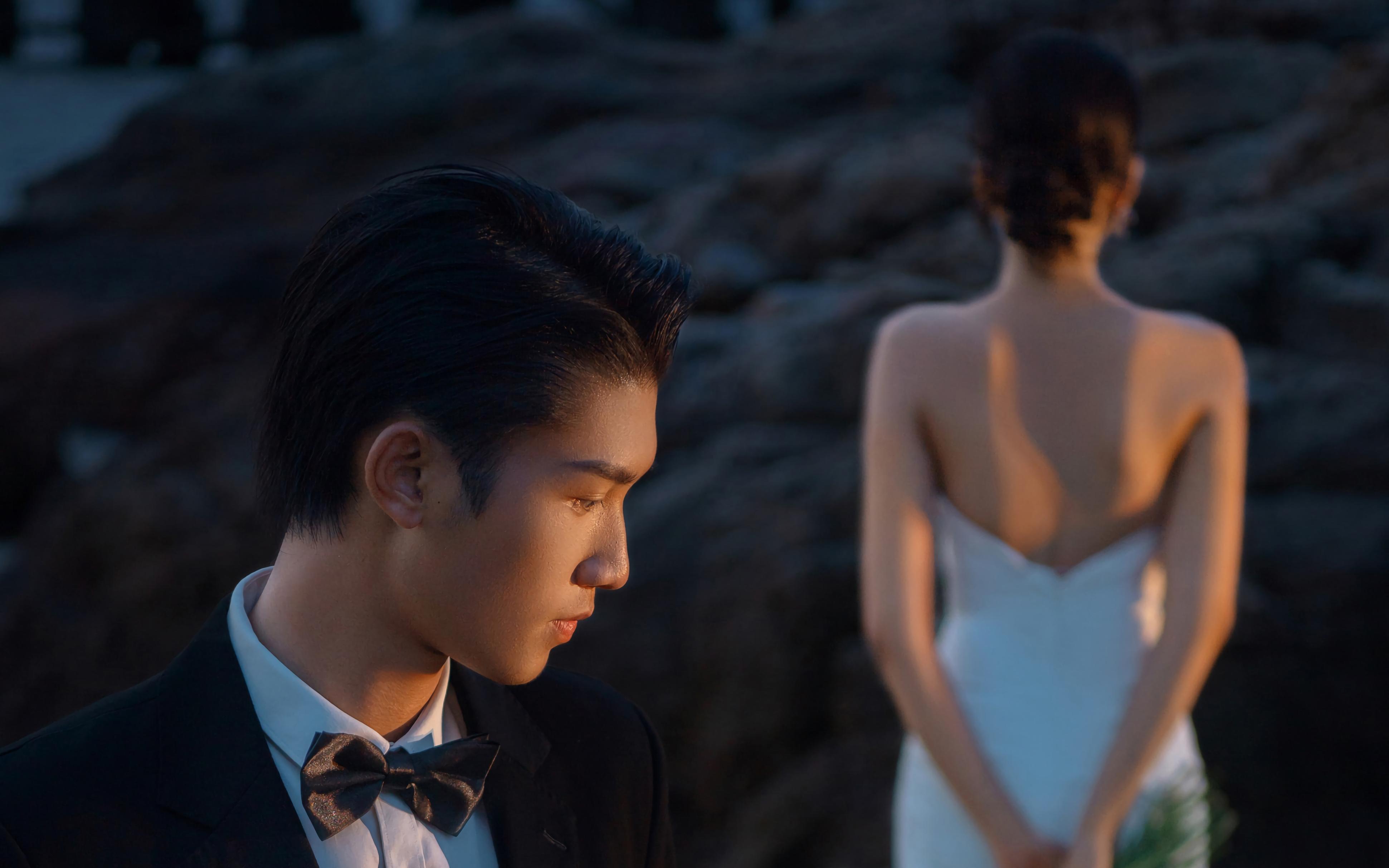 晚風(fēng)海浪共同見證|三亞婚紗照