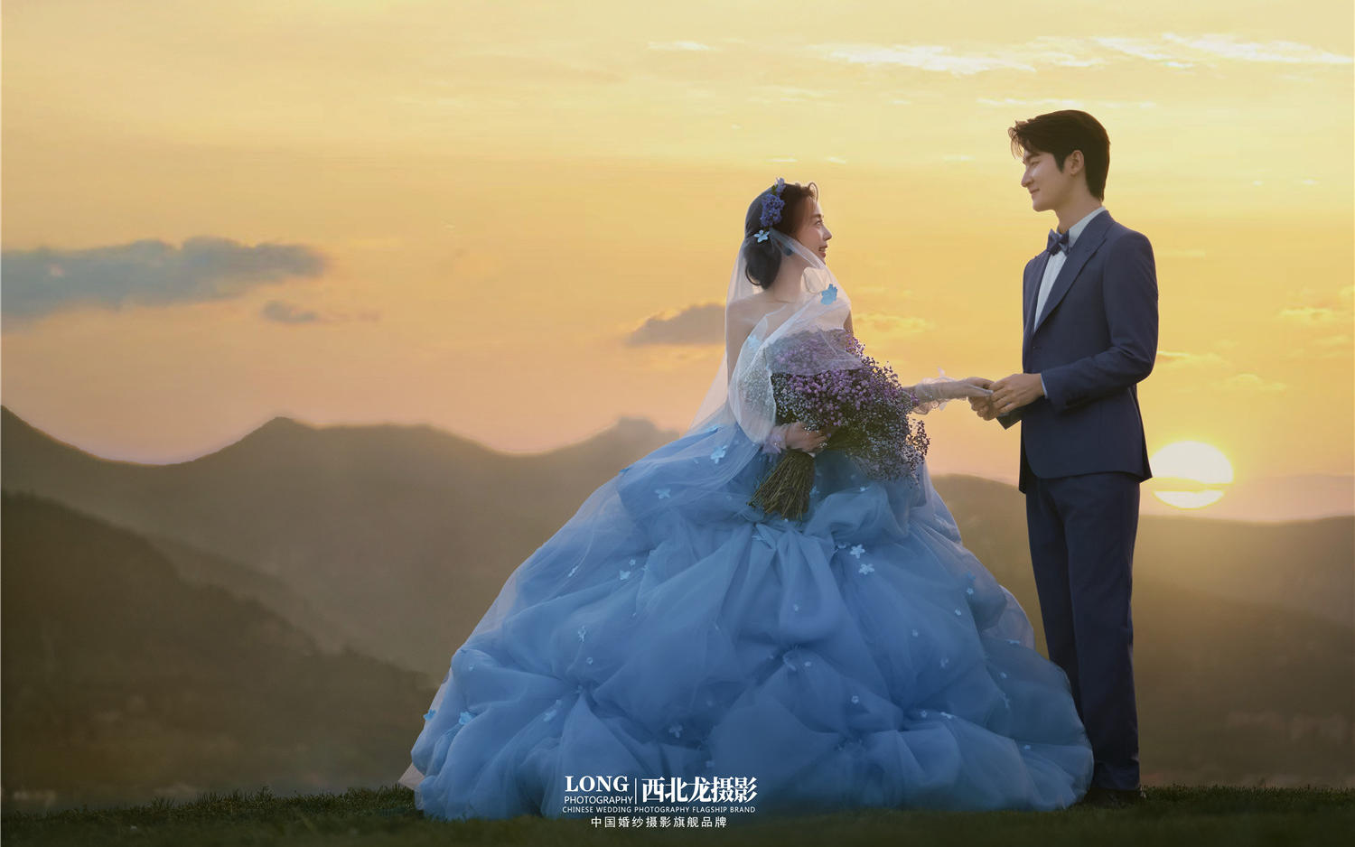 【西北龙摄影】公主出逃夕阳婚纱照