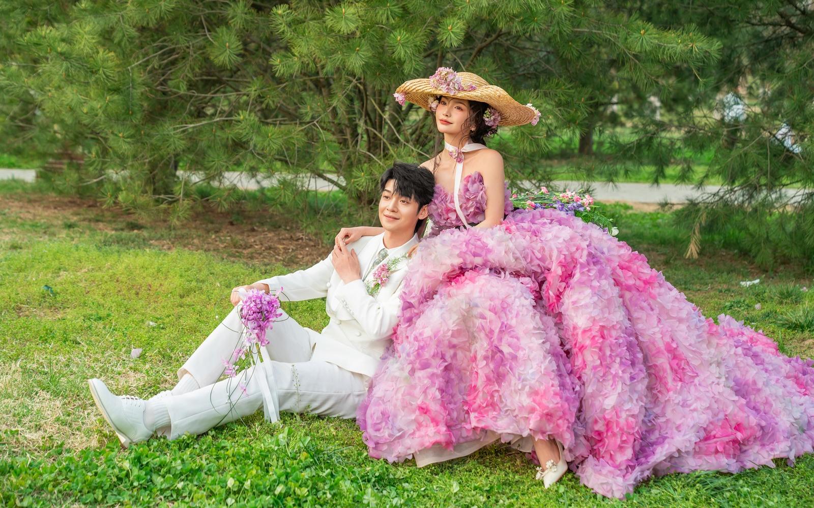 邂逅💞浪漫又优雅的法式森系婚纱照🌿