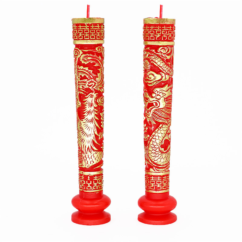 龍鳳蠟燭一對結(jié)婚結(jié)婚用品喜燭龍鳳燭