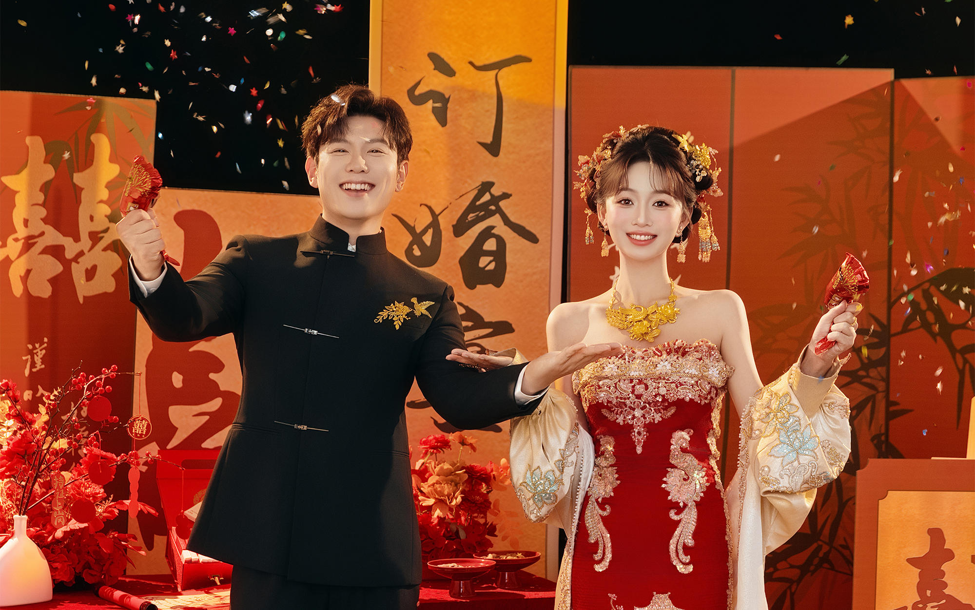 【D视觉摄影】人间富贵花本人！红金重工婚服