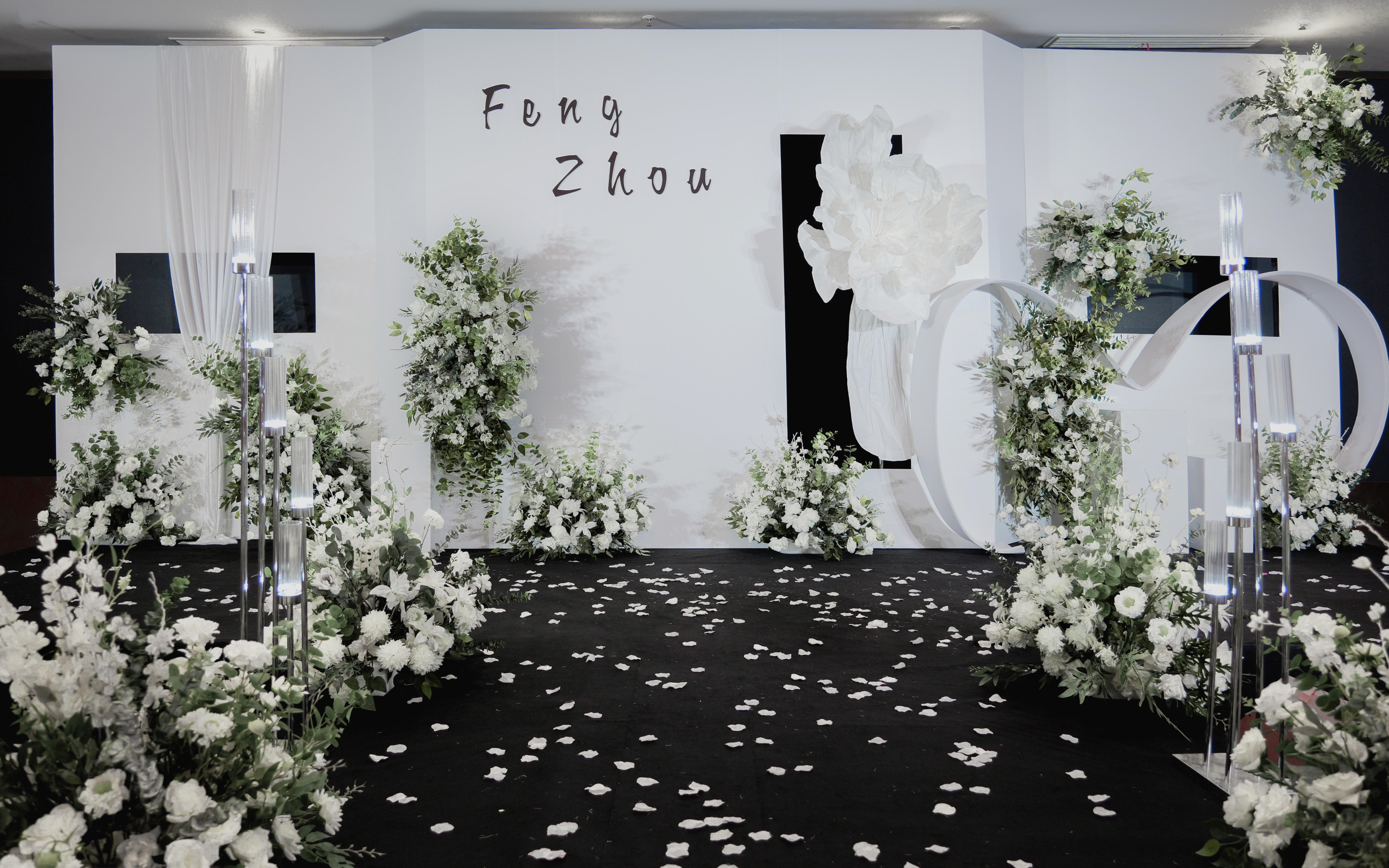 【花姿态】白绿色 碧桂园酒店婚礼实景《青禾》